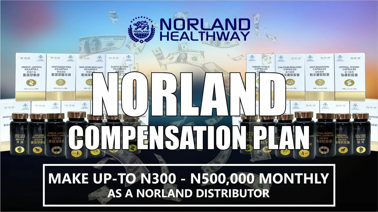 Do you know you can make upto 100 - 300,000 Naira Monthly as a Distributor of Norland Health Supplements. CLICK TO FIND OUT HOW!!